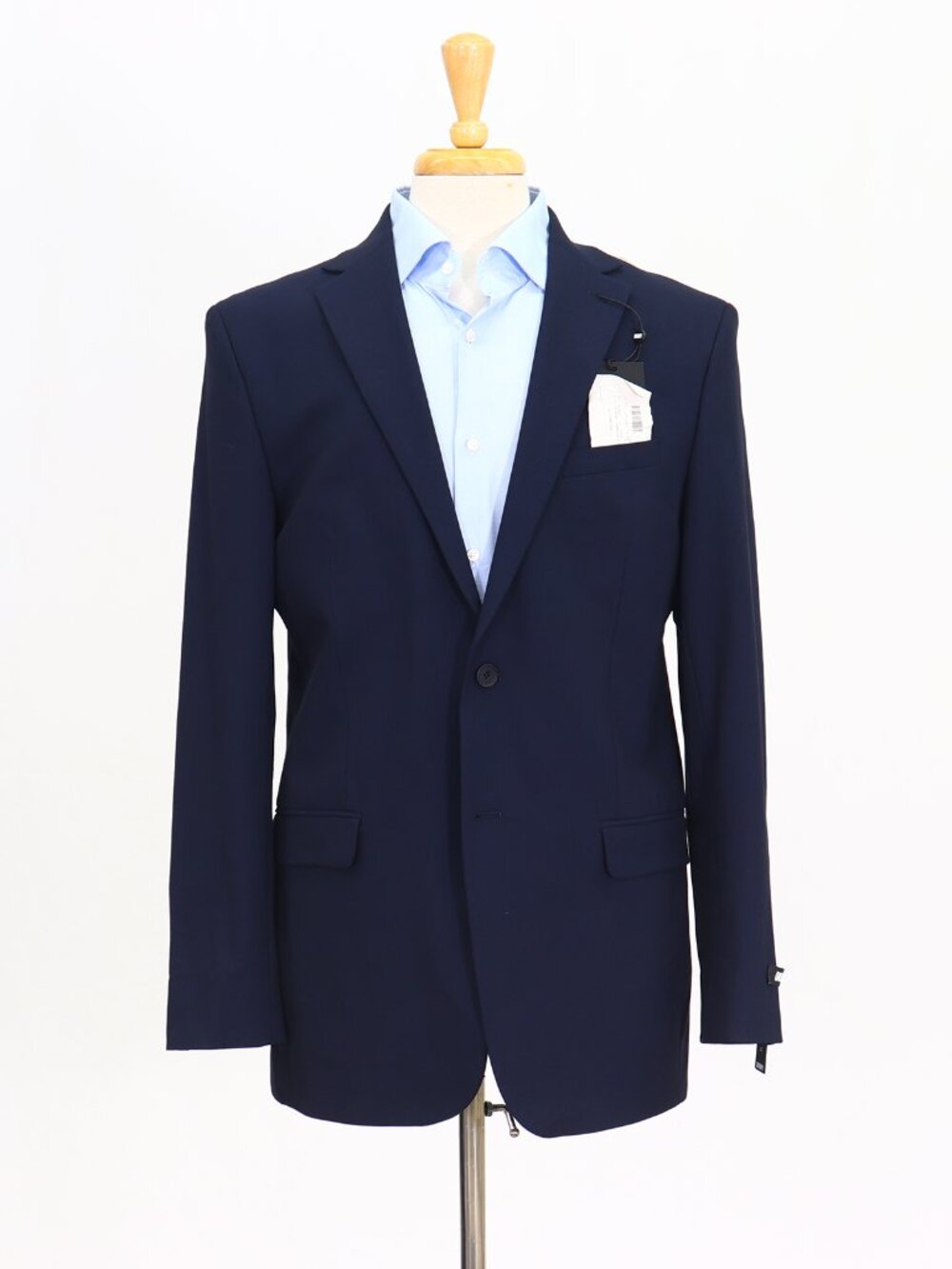 DKNY 44L Navy Blazer Sport Coat Jacket 2-Button Solid Y927